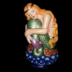 RARE Vintage MERMAID Girl Cookie Jar Canister