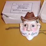 Vintage Bourbon Liquor Bottle Tag in Box