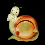 Vintage Snappy Snail Ashtray or Planter