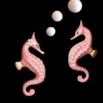 Chic Male & Female Seahorse with Starfish Wall Plaques
