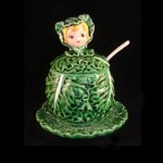 Rare Lefton Cabbage Cuties Cissy Cabbage Jam Jar