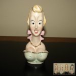 Vintage Davar Lady Snuffer Trinket Jewelry Holder