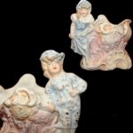 Vintage German Bisque Girl & Boy Planter or Trinket Holder Vintage German Bisque Girl & Boy Planter or Trinket Holder