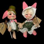 26 Year Old Annalee Bunny Rabbit Girl Boy Dolls