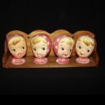 Napco Miss Cutie Pie Salt & Pepper Shakers - Pink